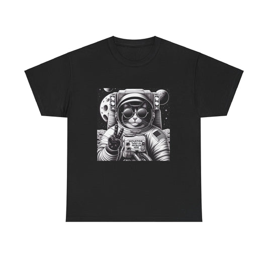 Astronaut Cat T-Shirt, Funny Cat T-Shirt, Gifts for Cat Lovers, Unisex Cotton Tee