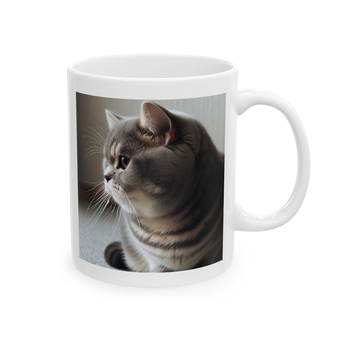 Ceramic Cat Mug, British shorthair Mug